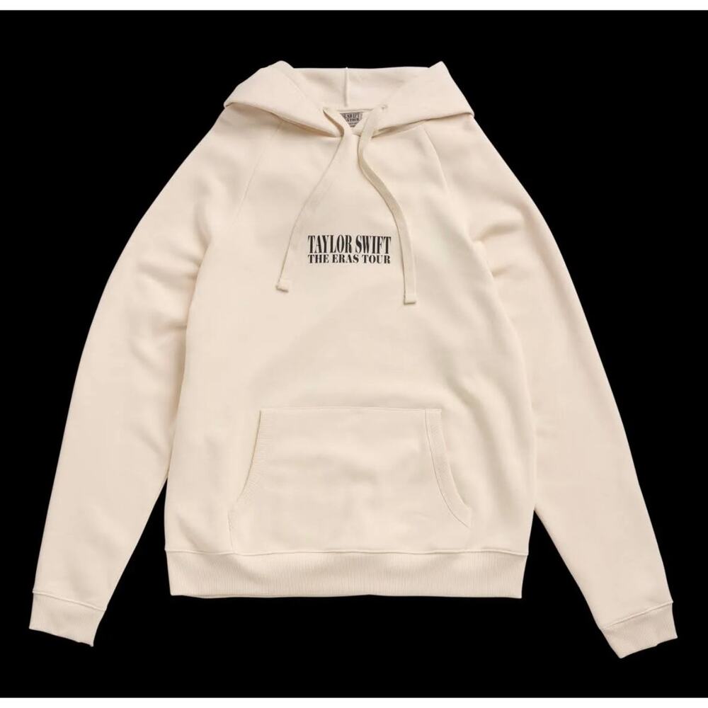 Taylor Swift Official The Eras Tour Hoodie Cream Size S Oversize